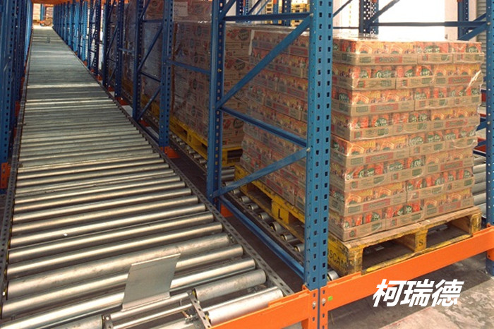 重力式貨架工作原理實物圖