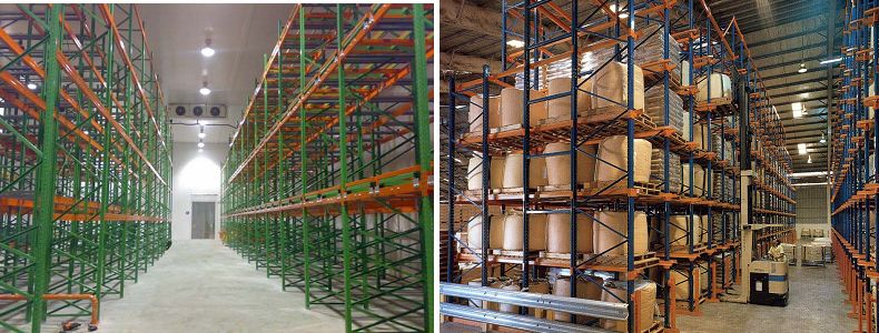 后推式貨架和駛?cè)胧截浖? /></p>
<p>雖然不同的貨架的作業(yè)方式不一樣，有些貨架對(duì)于作業(yè)方式?jīng)]有嚴(yán)格的要求，但是，不同的作業(yè)方式能夠滿足不同客戶(hù)對(duì)存取的需求，所有的<strong><span style=